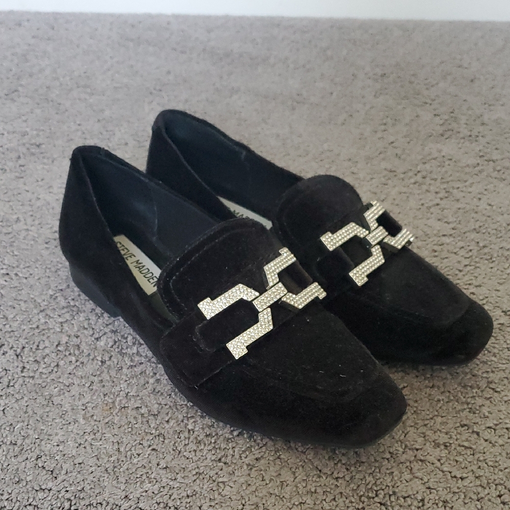 Steve Madden Black Loafers